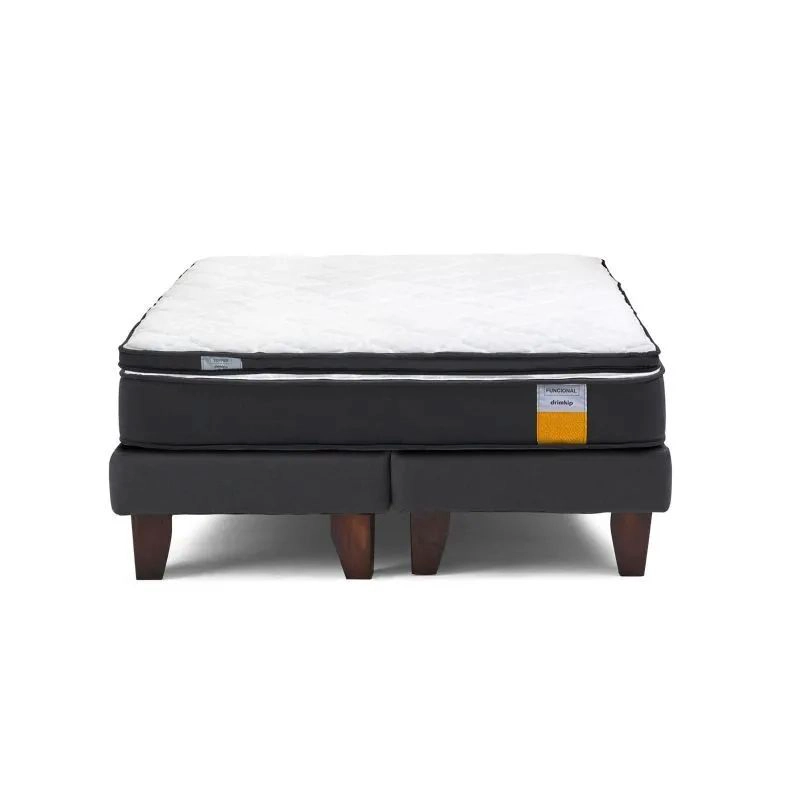 CAMA EUROPEA FUNCIONAL 2 PLAZAS PLUS + TOPPER DRIMKIP - 1