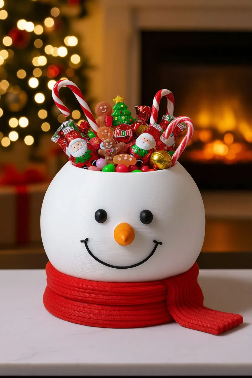 BOWL DE COCINA NAVIDAD - MUÑECO DE NIEVE - 1