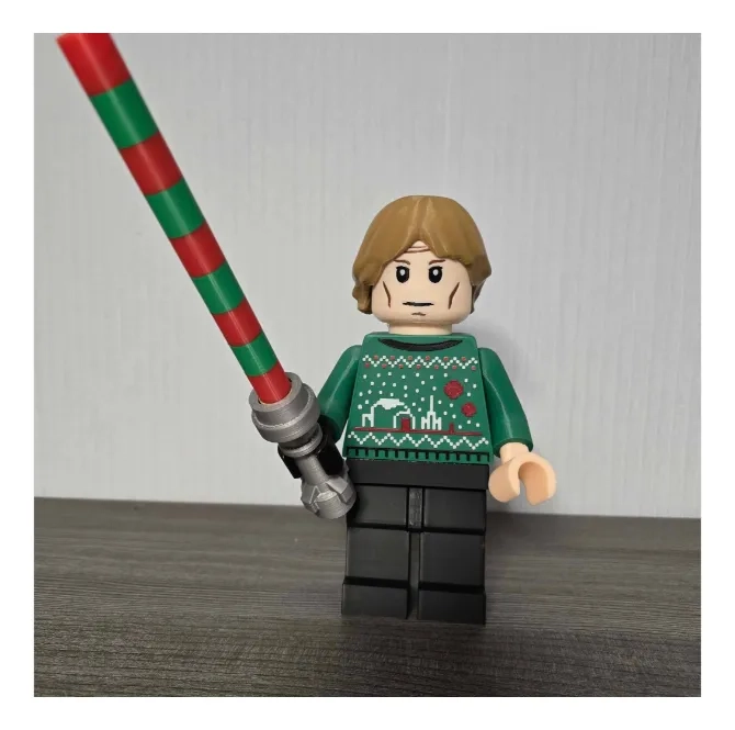 LUKE SKYWALKER EDICION DE NAVIDAD - FIGURA NAVIDEÑA - 1