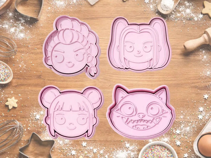 CORTADORES DE GALLETAS - DISEÑO KPOP (PACK 4 UN) - 2
