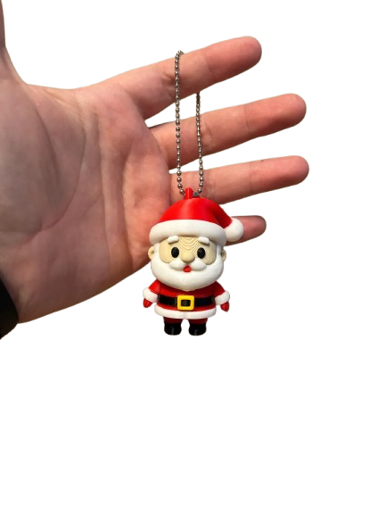 LLAVERO NAVIDAD - SANTA CLAUS ROJO - 1