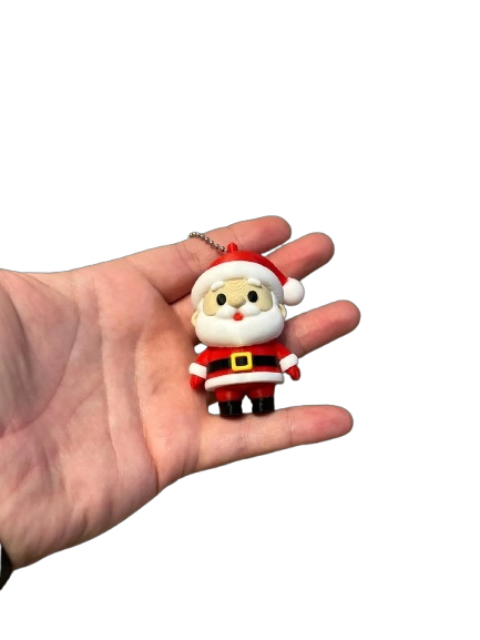 LLAVERO NAVIDAD - SANTA CLAUS ROJO - 2