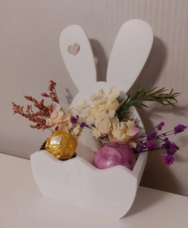 DECORACION - CESTA DE CONEJITO DE PASCUA - 1