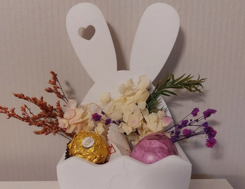 DECORACION - CESTA DE CONEJITO DE PASCUA - 2