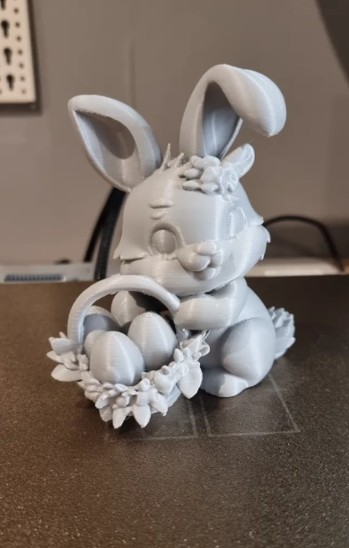 FIGURA CONEJO DE PASCUA CON CESTA - 2
