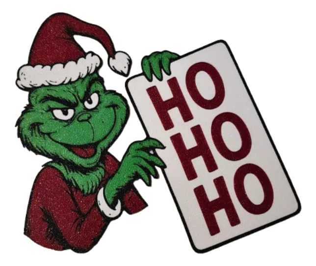 DECORACION - IMGAEN DE GRINCH HO HO HO - 1