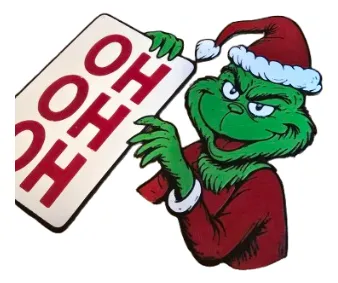 DECORACION - IMGAEN DE GRINCH HO HO HO - 2