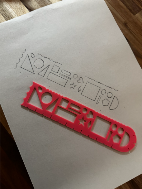 PLANTILLA DE DIBUJO CON REGLA - 1