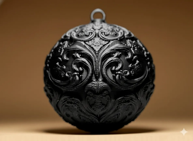 ESFERA DECORATIVA - ELEGANTE NAVIDAD - 1