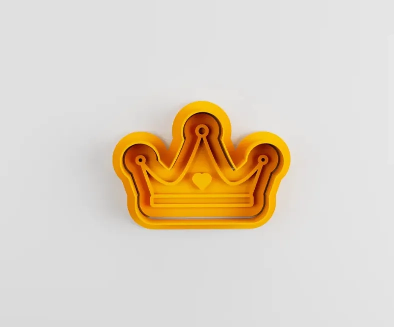 CORTADOR DE GALLETAS CORONA (PACK 4 UN) AMARILLO - 1
