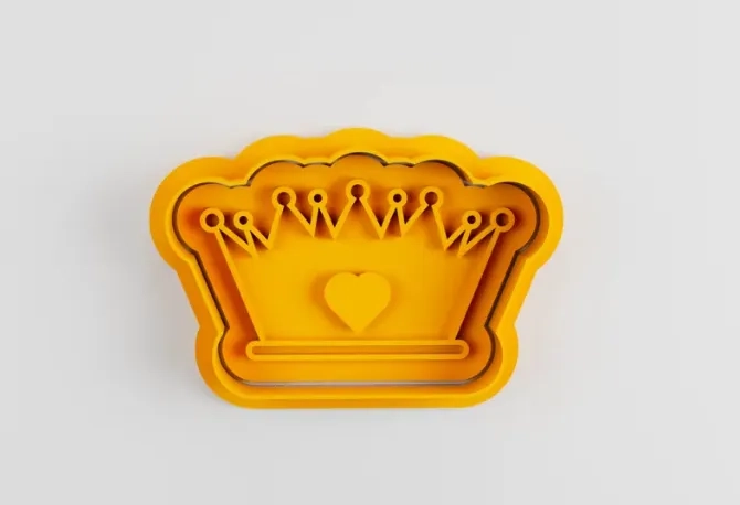 CORTADOR DE GALLETAS CORONA (PACK 4 UN) AMARILLO - 2