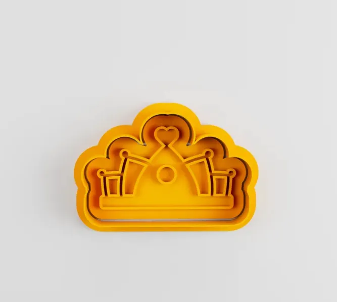 CORTADOR DE GALLETAS CORONA (PACK 4 UN) AMARILLO - 3