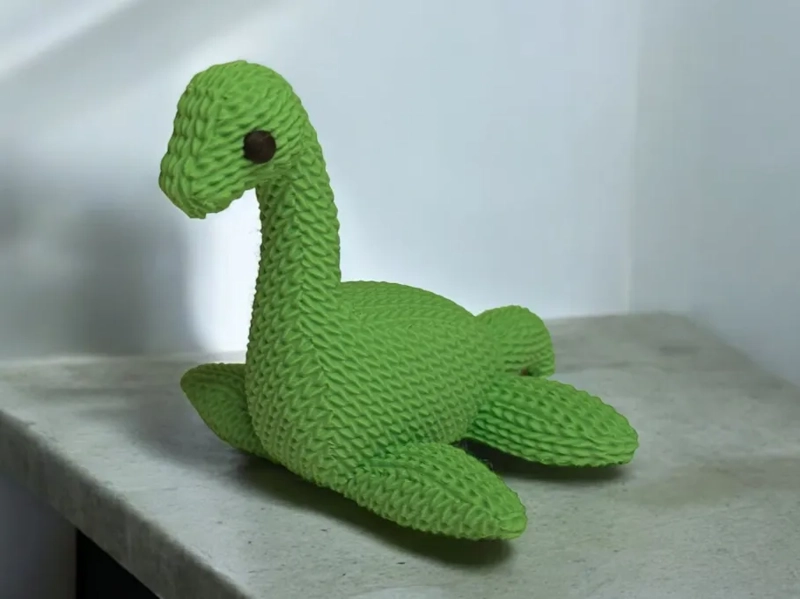 FIGURA DECORACION- MONSTRUO DEL LAGO NESS TEJIDO - 1