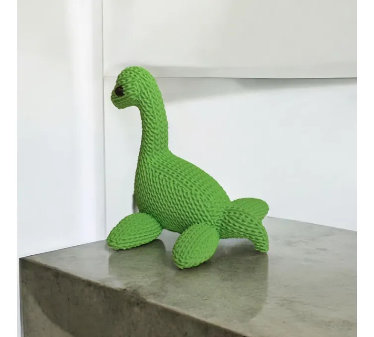 FIGURA DECORACION- MONSTRUO DEL LAGO NESS TEJIDO - 2