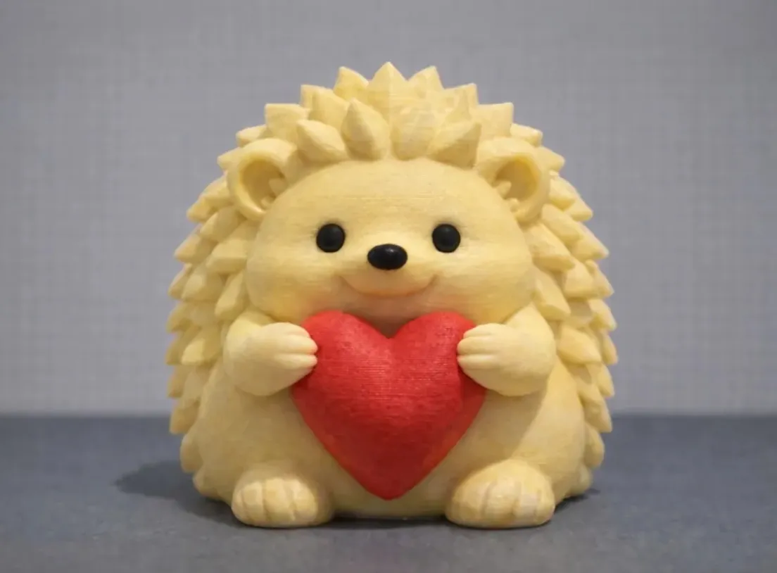 FIGURA DECORATIVA - ERIZO CON CORAZON - 2
