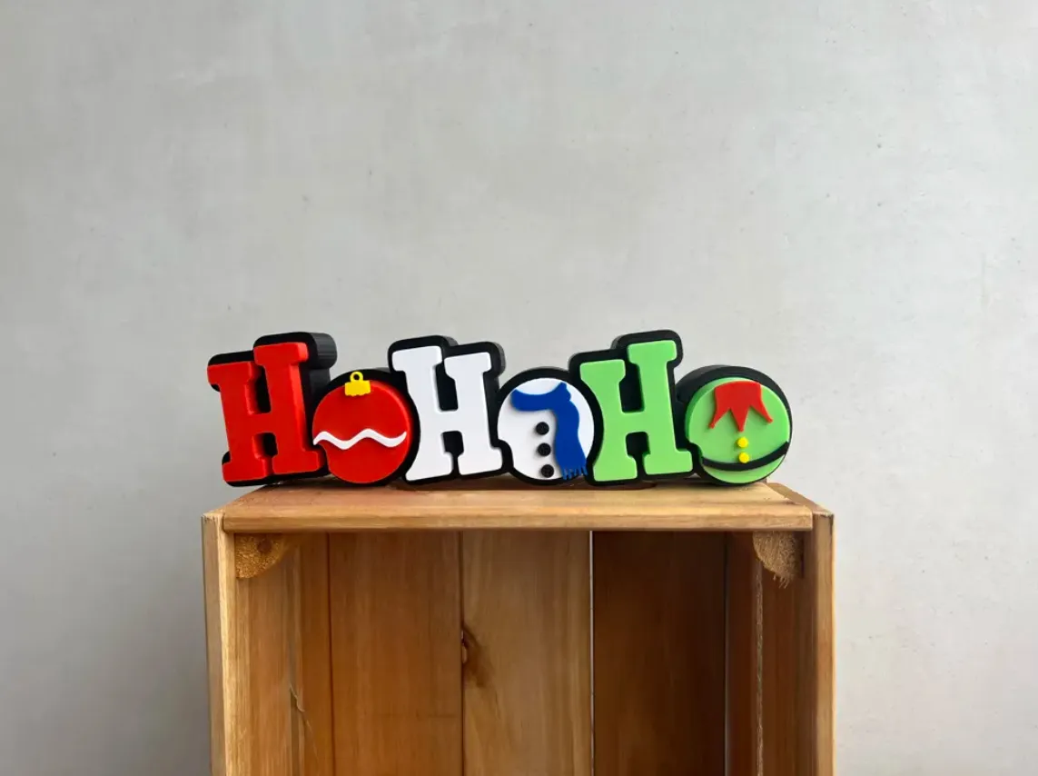 ADORNOS - LETREROS NAVIDEÑOS HO HO HO - 1