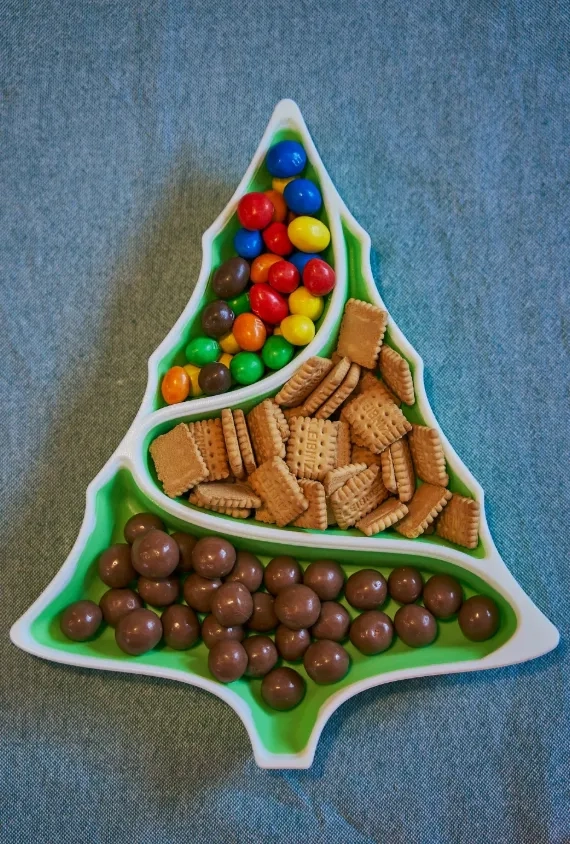 ADORNO - PLATO ARBOL DE NAVIDAD PARA APERITIVOS - 3