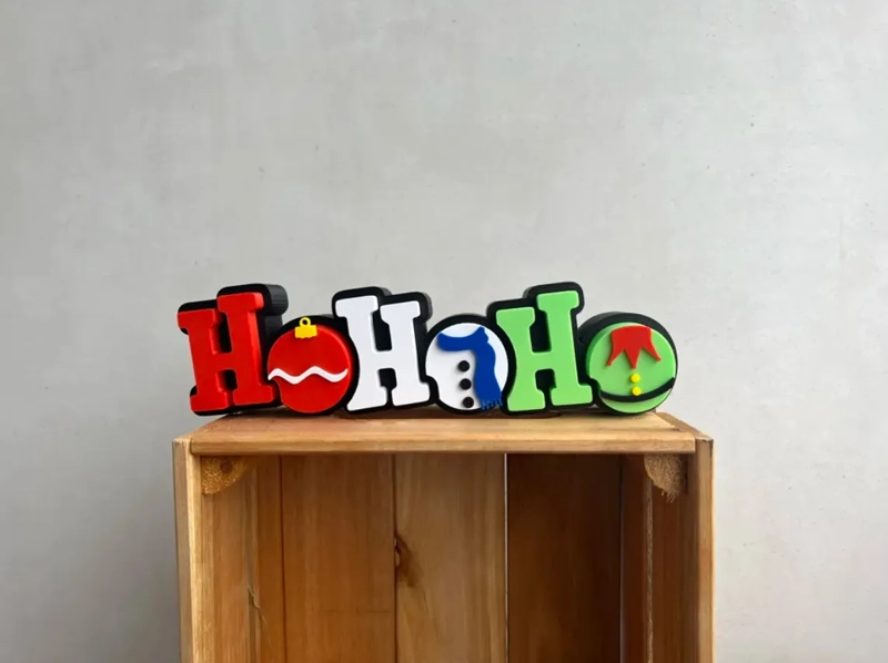 ADORNOS - LETREROS NAVIDEÑOS HO HO HO - 3