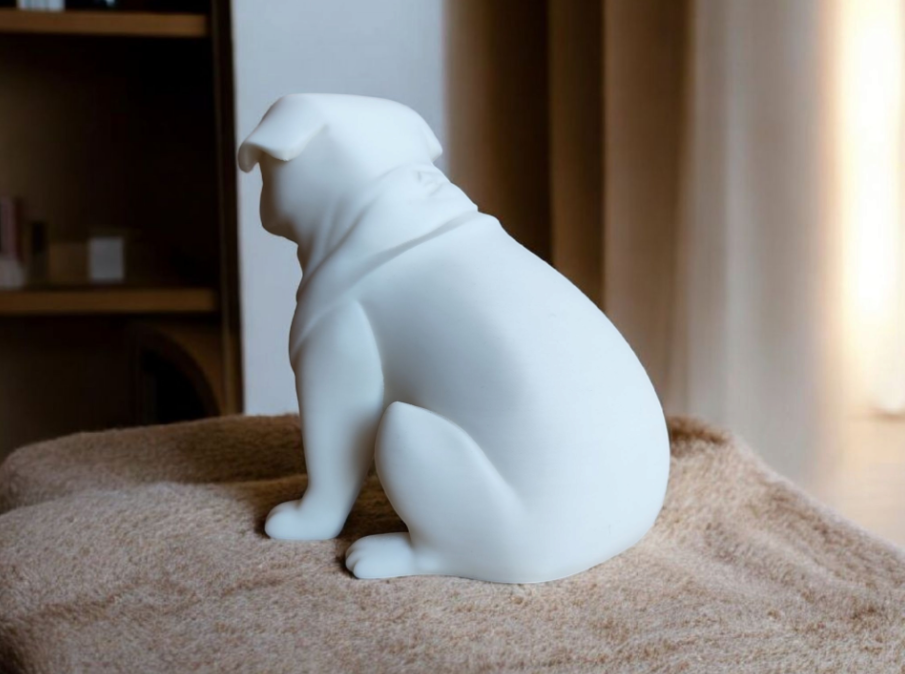 ESCULTURA- PUG GEOME TRICO RECHONCHITO - 2