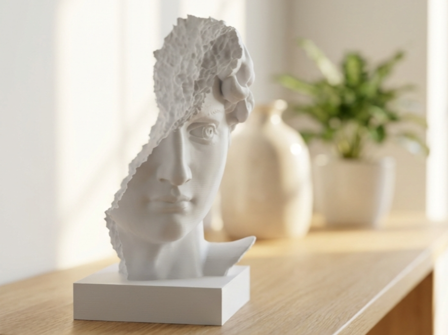 ESCULTURA- BUSTO DE DAVID ARRUINADO - 2