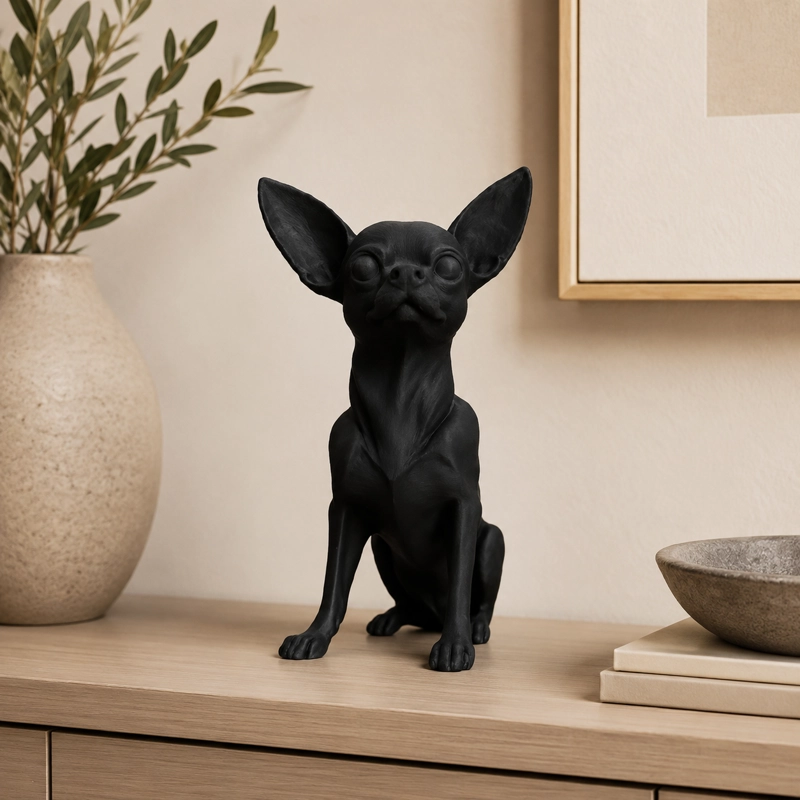 ESCULTURA DE CHIHUAHUA MINIMALISTA - 3