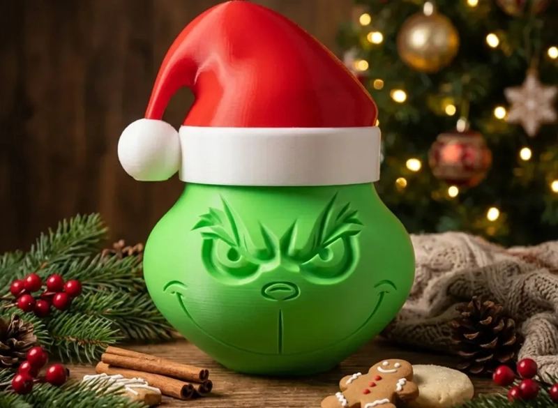 DECORACION GUARDA GALLETAS GRINCH - 3