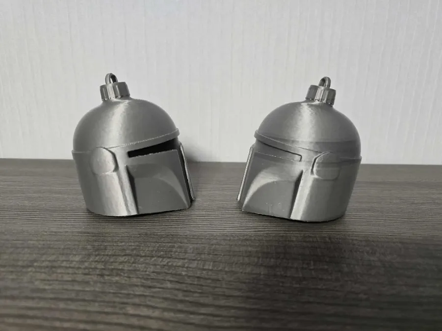 ADORNO PARA ARBOL DE NAVIDAD- PACK CASCOS MANDALORIANOS - 2