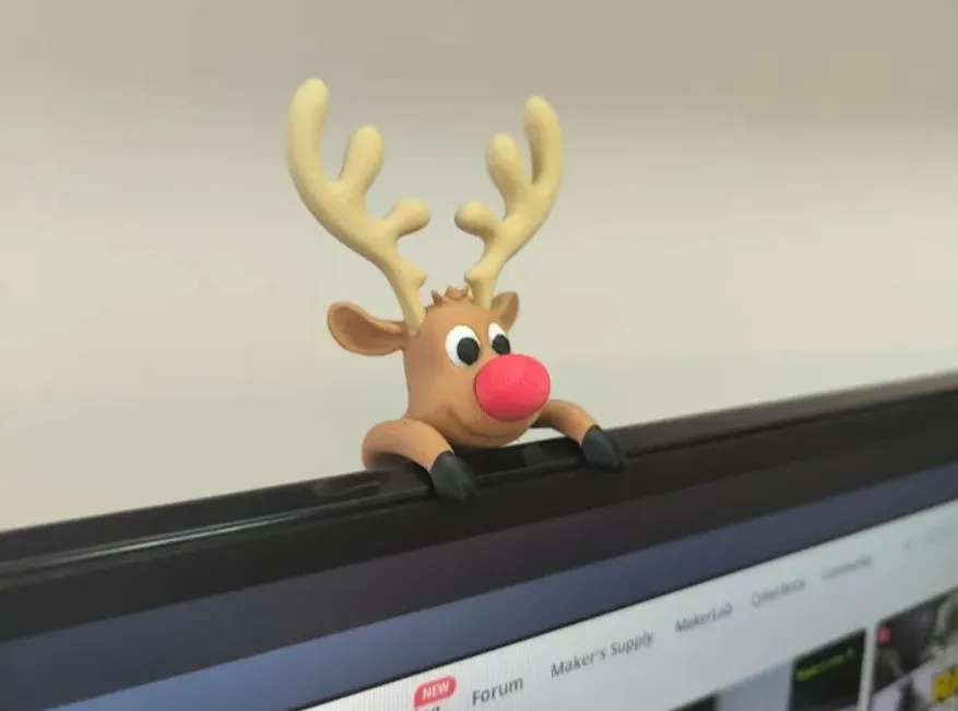 DECORACION NAVIDAD - RODOLFO EL RENO PARA MONITOR - 3