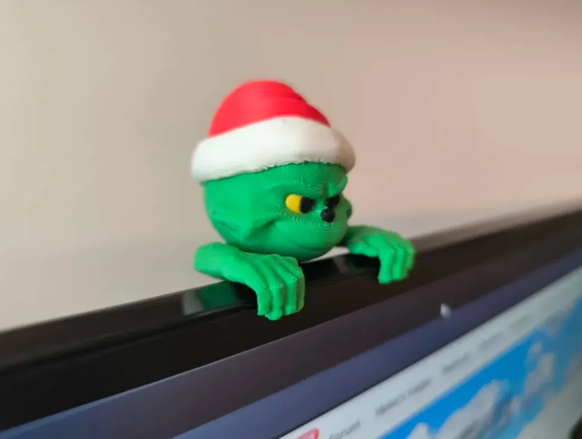 DECORACION NAVIDAD - GRINCH PARA MONITOR - 2