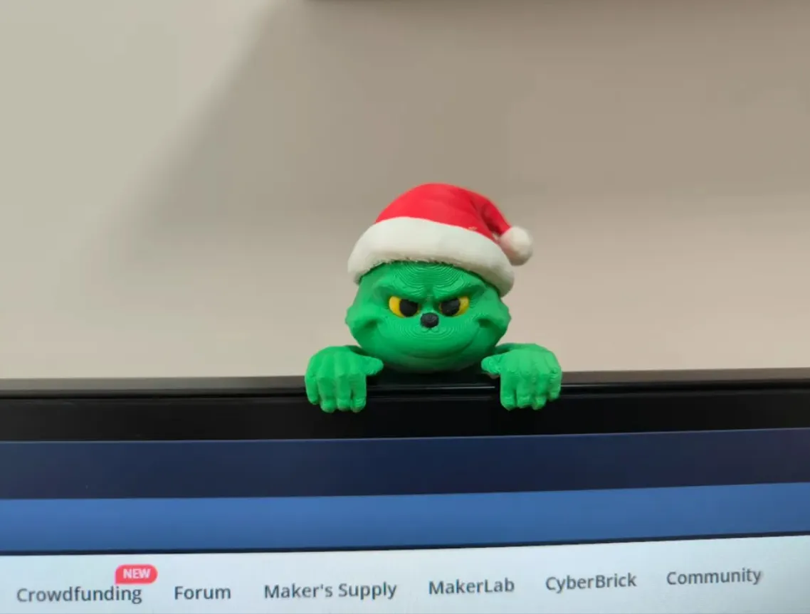 DECORACION NAVIDAD - GRINCH PARA MONITOR - 3