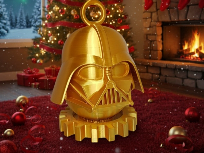 ADORNO DE NAVIDAD DARTH VADER EDICION ORO - 1