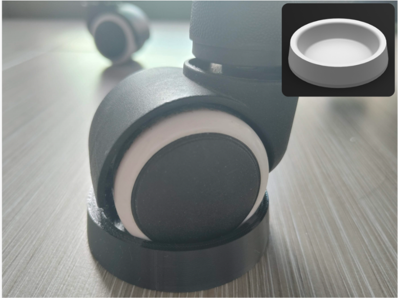 TOPE PARA RUEDAS DE SILLA DE OFICINA (5 UN) - 1