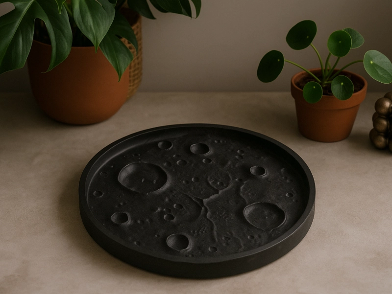 BANDEJA DECORATIVA- SUPERFICIE LUNAR - 2