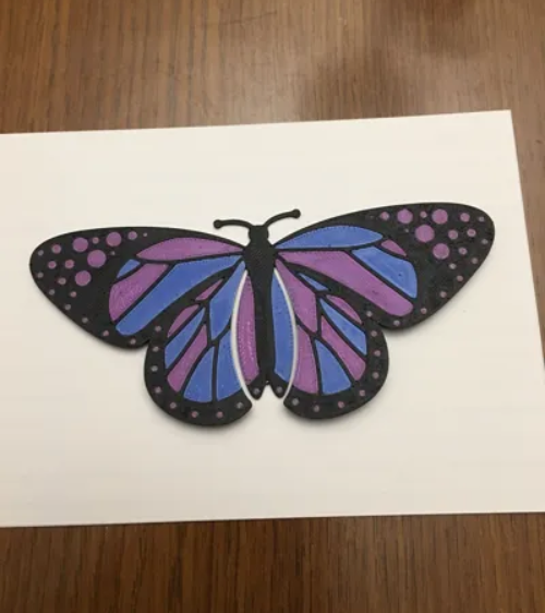 MARCADOR DE PAGINA - MARIPOSA - 2