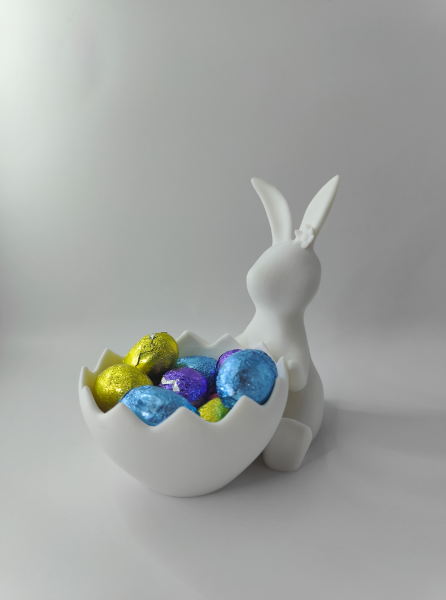 CONEJITA DE PASCUA CON CESTA DE HUEVOS - 2