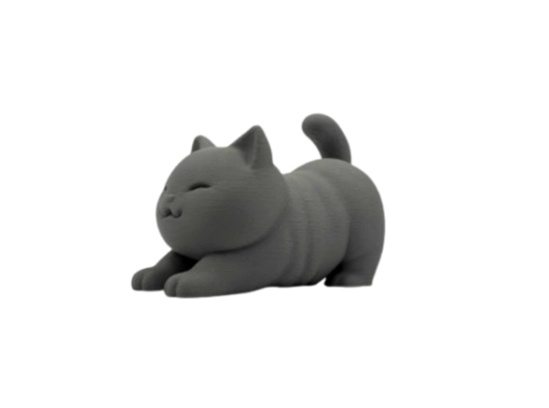 MINI ESCULTURA DECORATIVA- GATO ESTIRANDOSE - 1