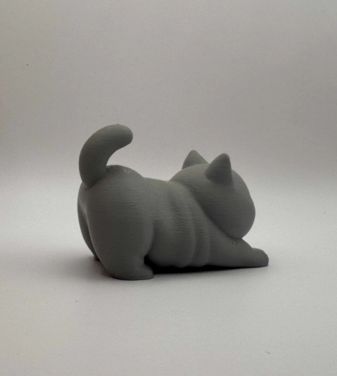 MINI ESCULTURA DECORATIVA- GATO ESTIRANDOSE - 2