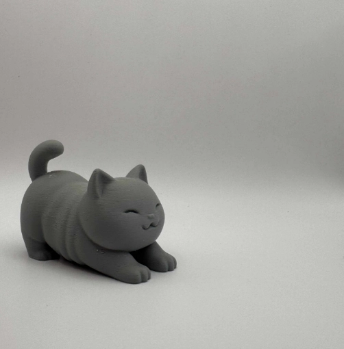 MINI ESCULTURA DECORATIVA- GATO ESTIRANDOSE - 3