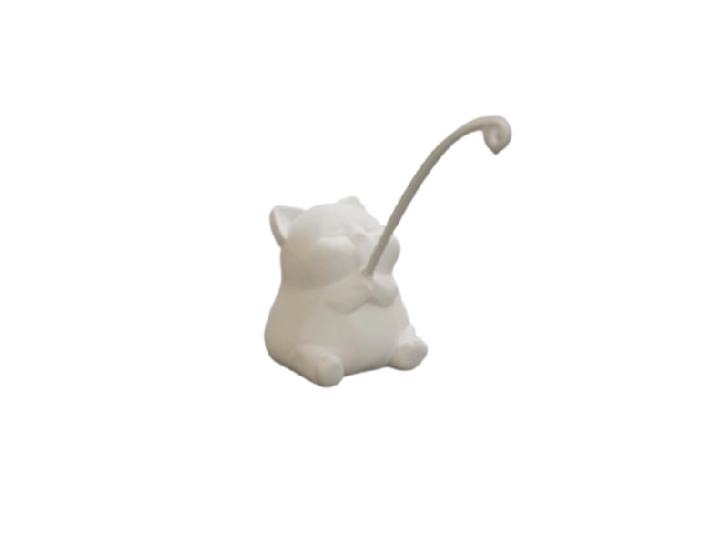 MINI ESCULTURA- GATITO PESCANDO - 1