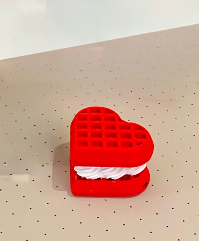 CLICKER DE WAFFLE EN FORMA DE CORAZON - 1