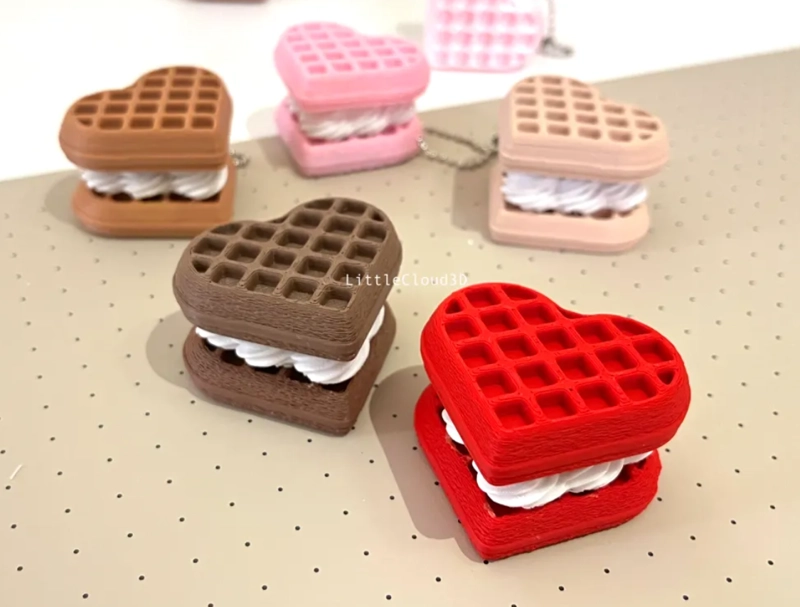 CLICKER DE WAFFLE EN FORMA DE CORAZON - 2