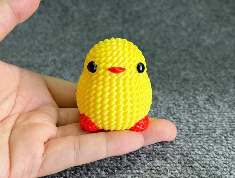 FIGURA POLLITO ADORABLE ESTILO TEJIDO - 1