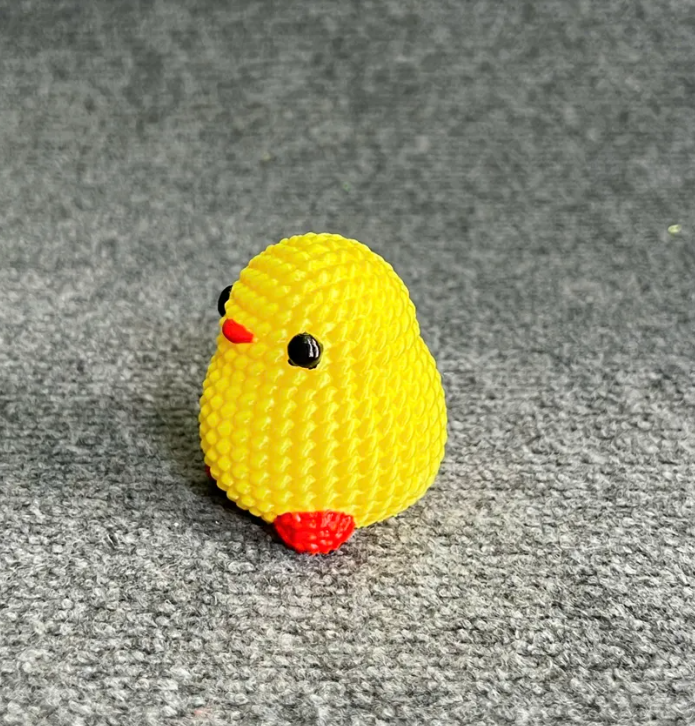 FIGURA POLLITO ADORABLE ESTILO TEJIDO - 2