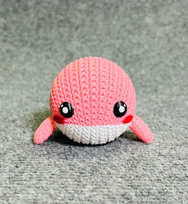 FIGURA BALLENA ADORABLE ESTILO TEJIDO - 1