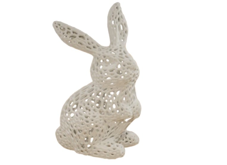 ESCULTURA- CONEJO DE PASCUA DE DECORACION - 1