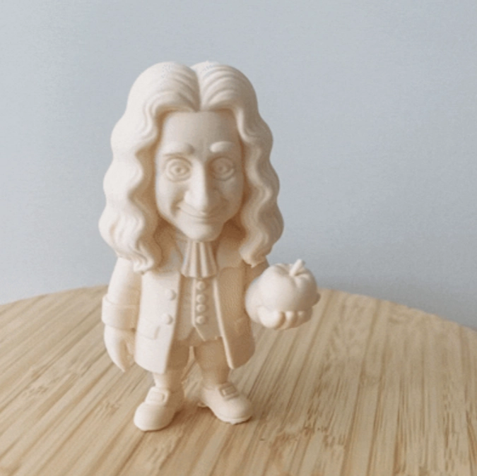 FIGURA DECORACION DE ISAAC NEWTON DE PIE - 2
