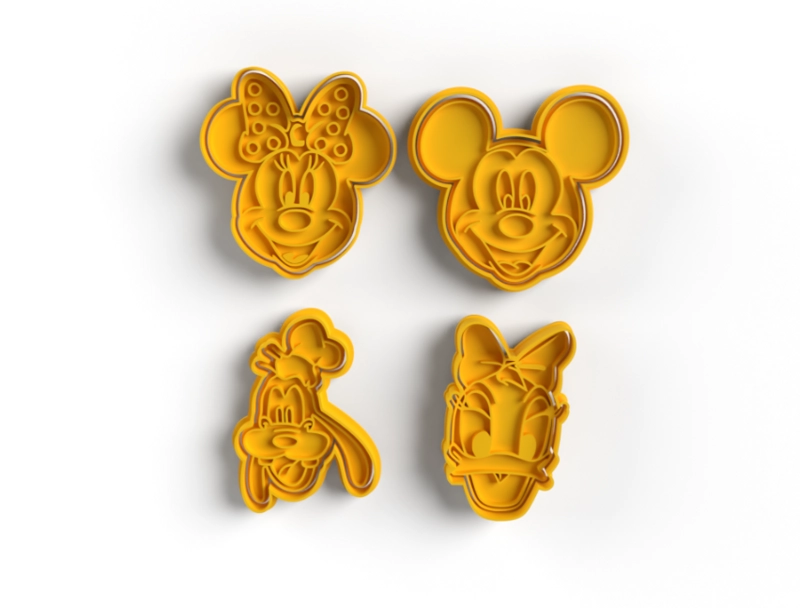 CORTADORES DE GALLETAS MICKEY MOUSE (PACK 4 UN) - 1