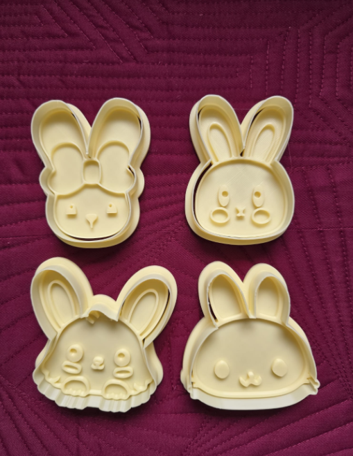 CORTADORES DE GALLETAS - CONEJITOS DE PASCUA (PACK 4 UN) - 3