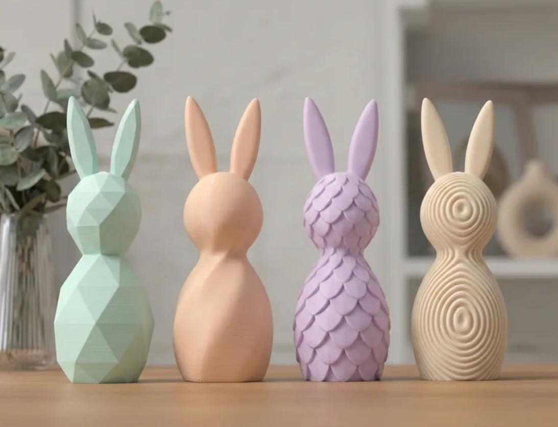 FIGURAS DECORATIVAS - CONEJOS MODERNOS - 2