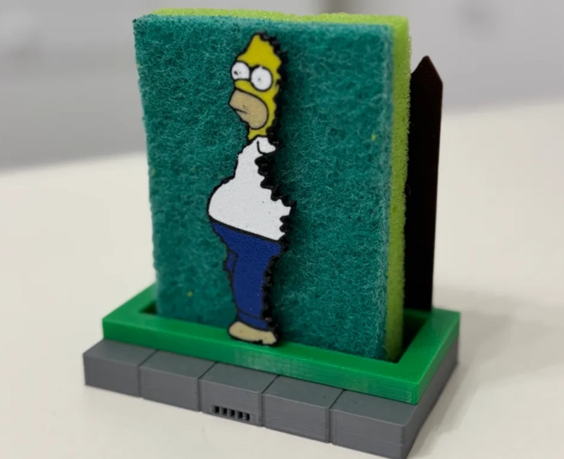 SOPORTE PARA ESPONJAS DE HOMERO SIMPSON - 1